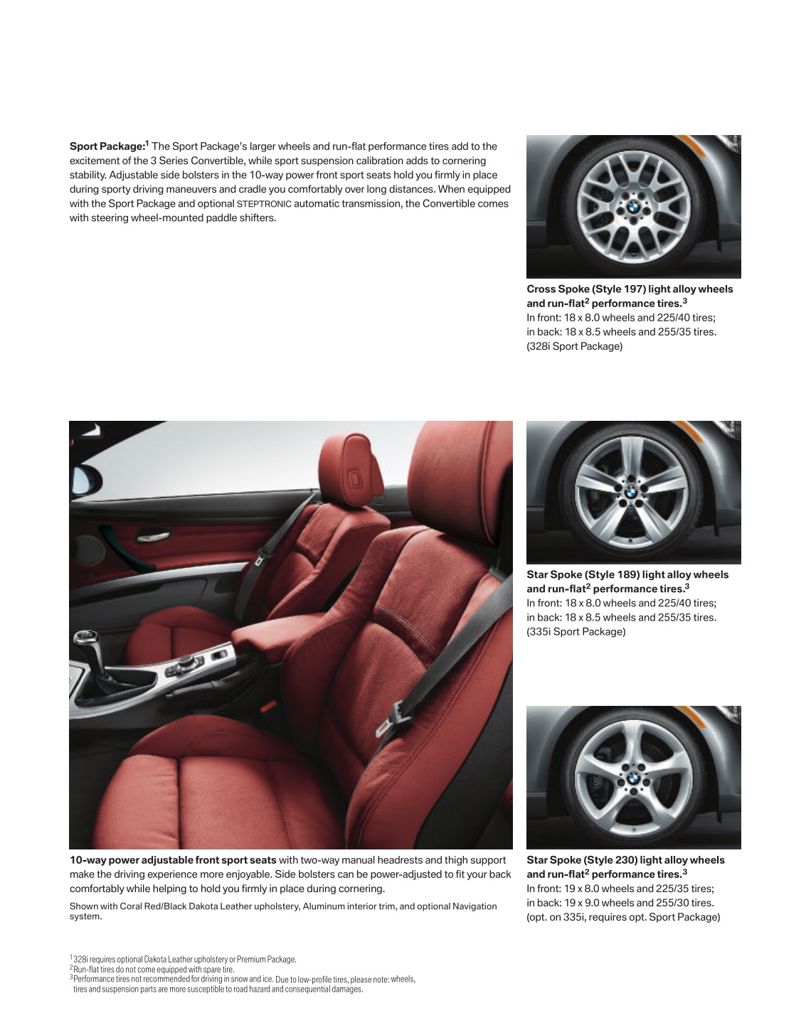 2009 BMW 3-Series Convertible Brochure Page 19
